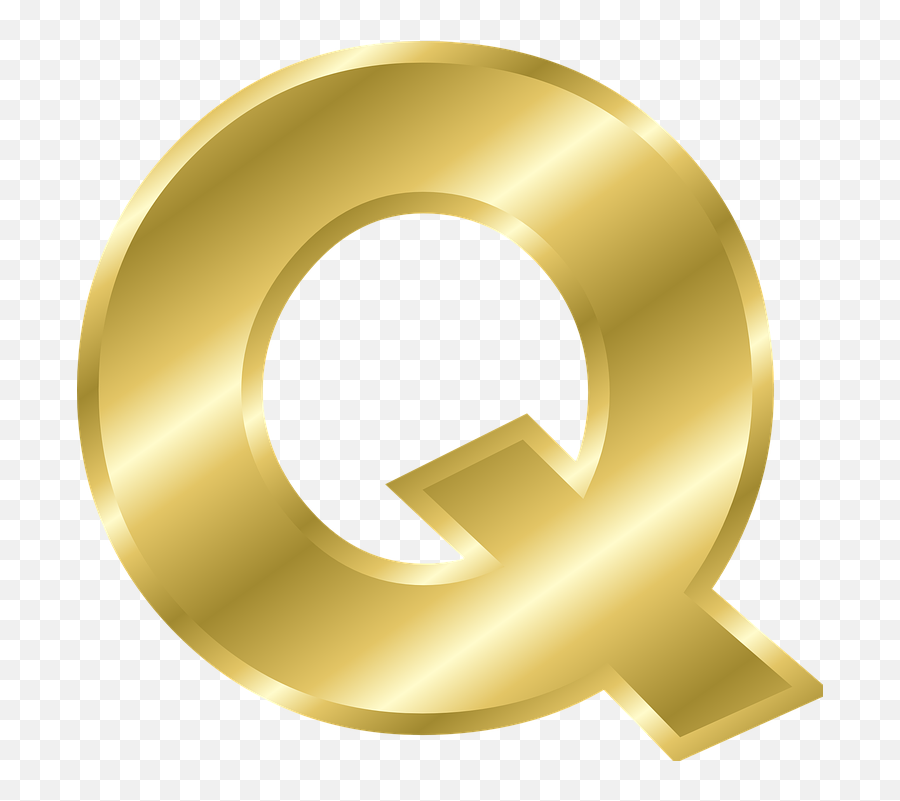 Free Q Alphabet Illustrations - Golden Alphabet Letters Q Emoji,Horseshoe Emoticon