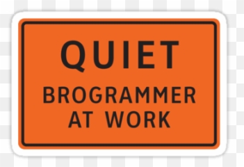 Quiet - Road Work Ahead Sign Emoji