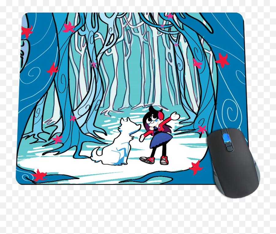 Dreams Of Winter Mousepad - Snowkiting Emoji,Winter Emojis