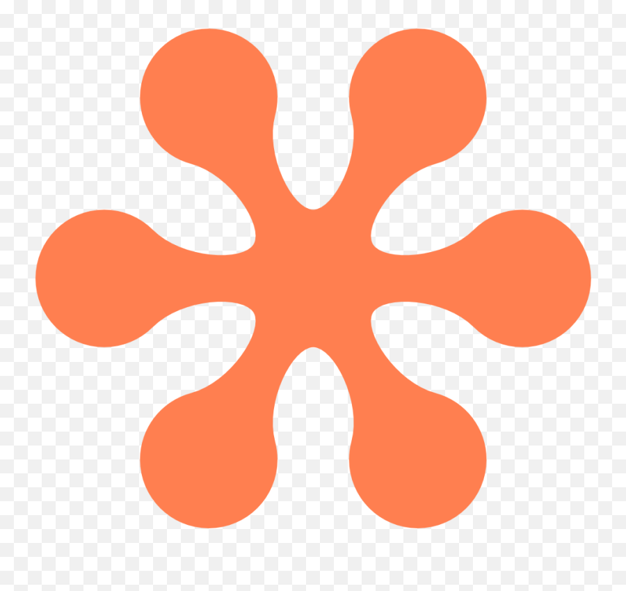 Coral Starfish Clipart - Flower Pattern Black And White Emoji,Starfish Emoji