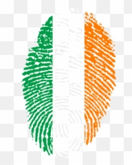 Ireland Flag Fingerprint - Happy Independence Day Barbados 2019 Emoji