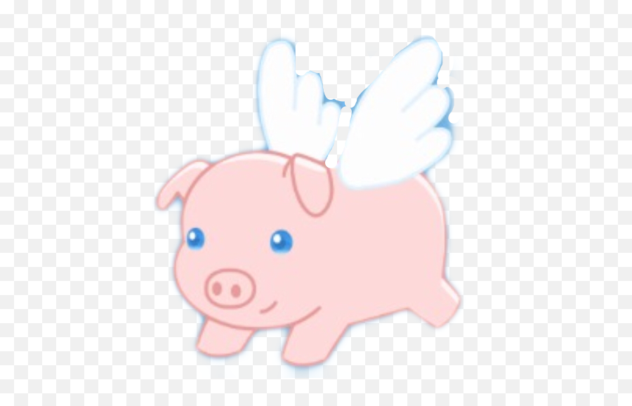 Piggggggggggy Whenpigsfly Pig Flyingpig - Domestic Pig Emoji,Flying Pig Emoji