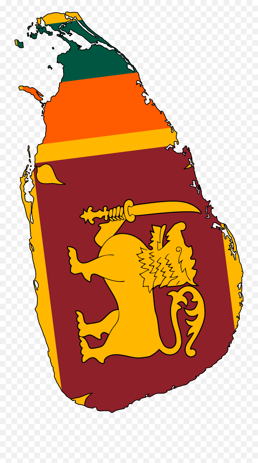 Top Five Srilanka Flag - Sri Lanka Island Flag Emoji,Sri Lanka Flag Emoji
