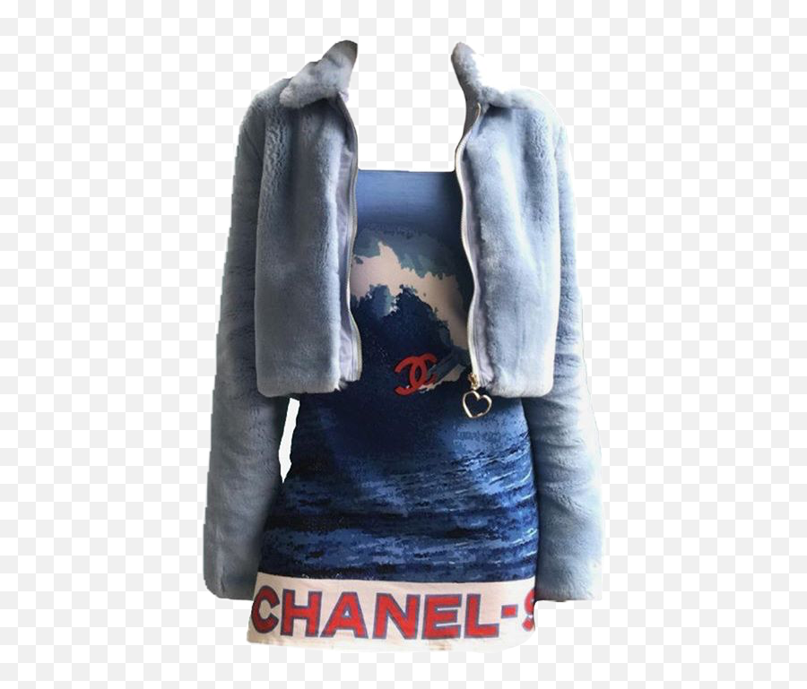 Chanel Designer Glam Aesthetic Clothes - Chanel Blue Ocean Dress Emoji,Punching Bag Emoji