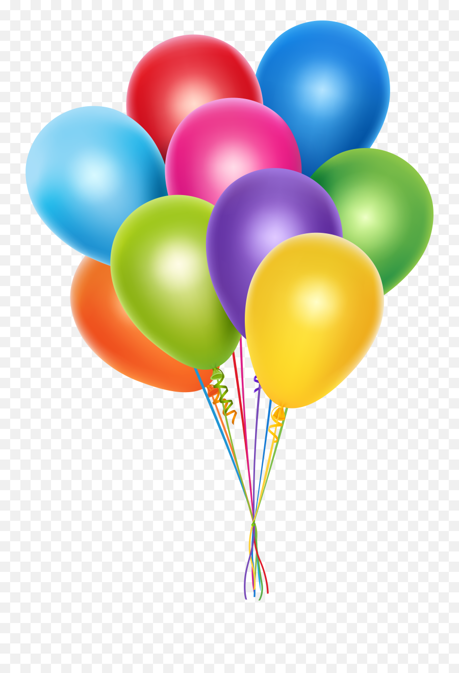 Clipart Balloon Png - Bundle Of Balloons Clipart Png Emoji,Ballons ...