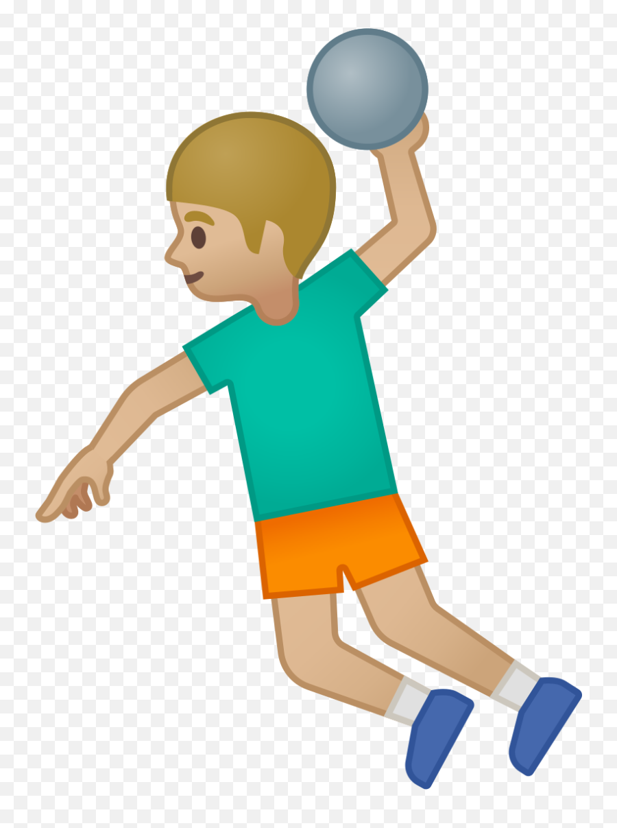 Noto Emoji Pie 1f93e 1f3fc 200d - Handball,Arms Up Emoji