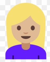 Medium - Emoji Mulher Loira