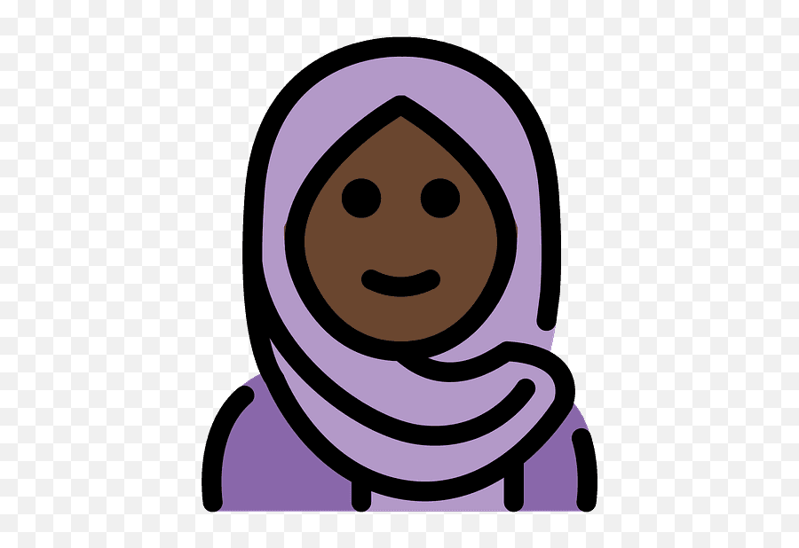 Woman With Headscarf Emoji Clipart Free Download - Happy,What Is The Purple Emoji