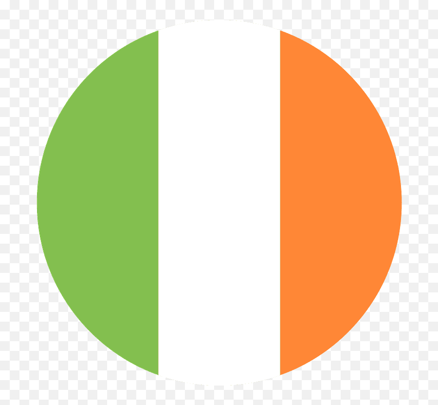 Ireland Flag Emoji Clipart - Ireland Flag Circle Png,Jamaica Emoji