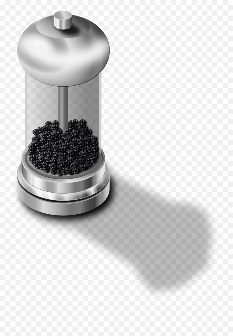 Black Pepper Shaker Vector Clipart - Black Pepper Clipart Emoji,Hot Pepper Emoji