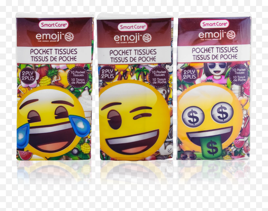 Smart Care Emoji Pocket Facial Tissues - Smiley,Cereal Emoji