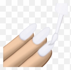 Emoji Editedemoji Nails Whitenails Emojinails Freetoedi - Emoji Png,Nails Emoji
