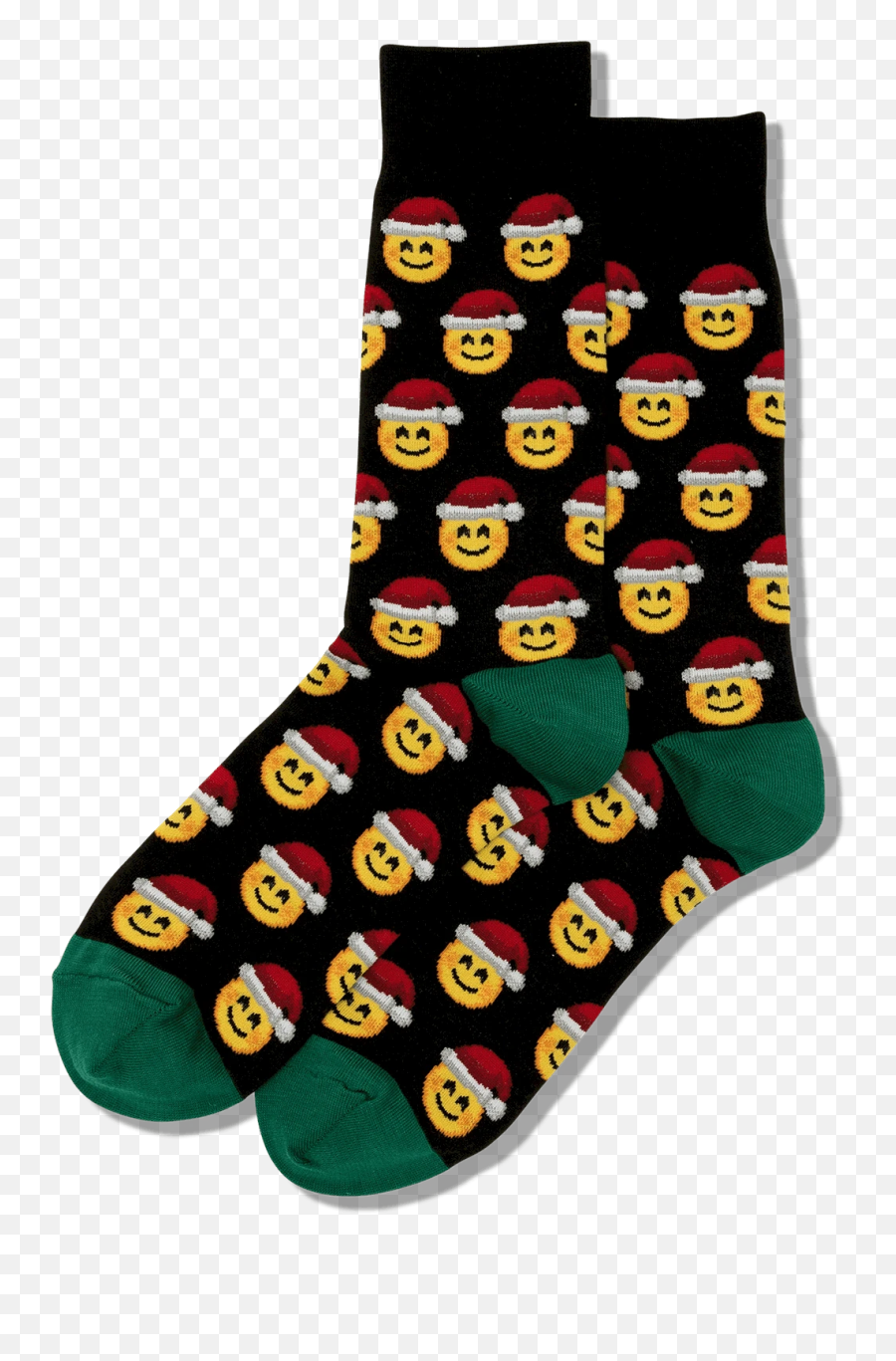 Mens Santa Smile Emoji Socks - Dot Socks,Scorpio Emoji