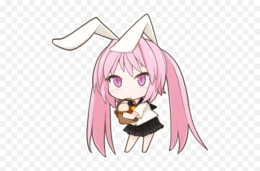 Kawaii Chibi Bunny Girl - Bunny Girl Anime Png Emoji,Bunny Girl Emoji