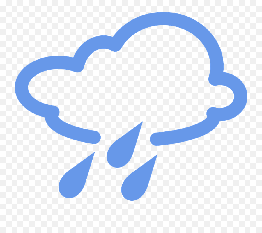 Free Raindrop Rain Illustrations - Weather Symbols Emoji,Rain Emoticon