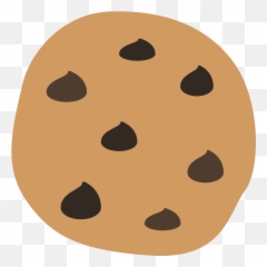 Fxemoji U1f36a - Chocolate Chip Cookie Silhouette,Emoji Cake