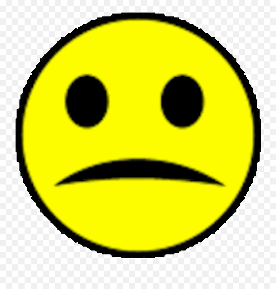 An Unhappiness Manual - Sad Face Clipart Emoji,Running Man Emoticon
