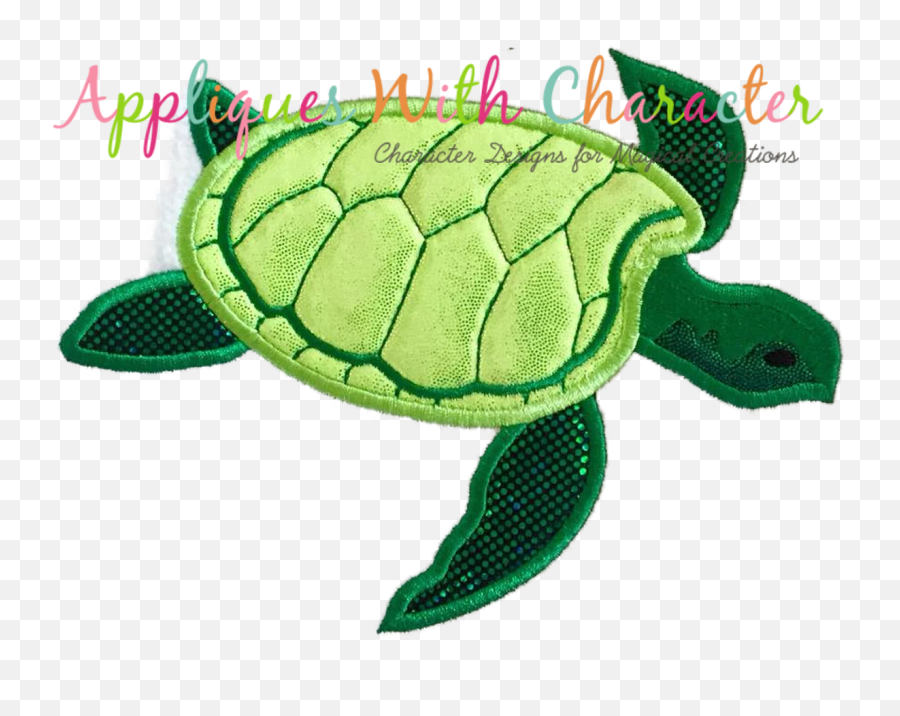 Ocean Sea Turtle Applique Design - Happy Day Clip Art Emoji,Turtle Emoji