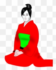 Free Geisha Japan Images - Beautiful Japanese Lady Vector Png Emoji