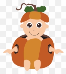 Pumpkin Baby Costume Halloween October - Halloween Costume Emoji,Funny Thanksgiving Emoticons