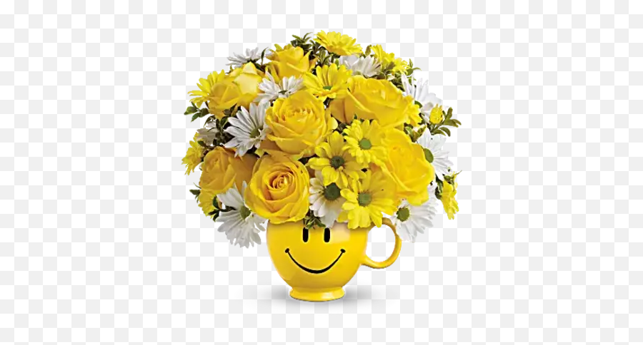 Be Happy - Bloomfield Ny Florist Flower Bouquet Happy Emoji,Flower Emoticon