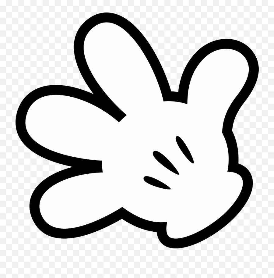 Mickey Mouse Hand Clipart - Clipart Mickey Mouse Gloves Emoji,Shaka Emoji