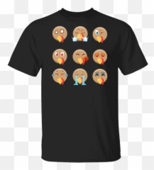Turkey Emoji Emoticon Funny Cute Thanksgiving Shirt - Diablo Sandwich And Dr Pepper T Shirt,Lantern Emoji