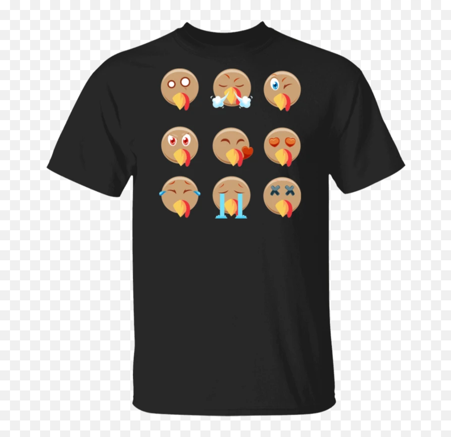 Turkey Emoji Emoticon Funny Cute Thanksgiving Shirt - Diablo Sandwich And Dr Pepper T Shirt,Lantern Emoji