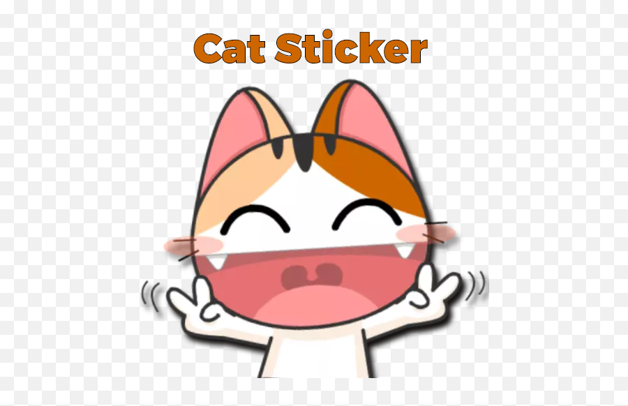 Download Cute U0026 Funny Cat Sticker For Whatsapp Wastickerapp - Gojill The Meow Gif Emoji,Cat Emojis For Android