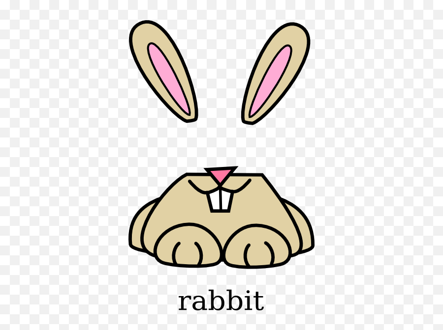 Rabbit Clip Art Clipart Cliparts For You - Clipartix Easter Bunny Ears Clip Art Emoji,Foot In Mouth Emoji