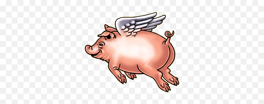 When Pigs Fly - Pig Flying Emoji,Flying Pig Emoji