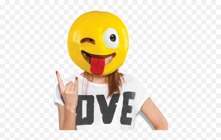 Mask Emoji - Smiley Costume,Emoji With Mask