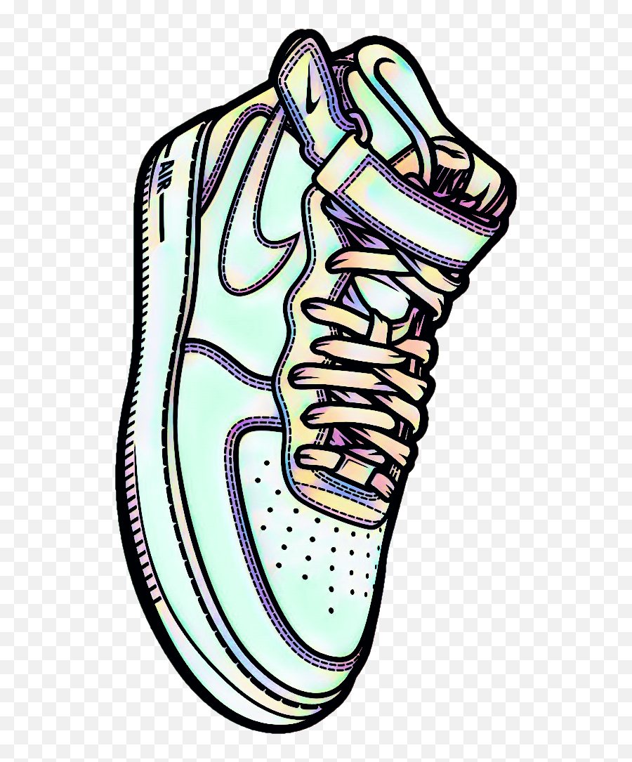 Sneakers Shoes Nike Sneakerslover Nikeairforce1 Sneaker - Air Force 1 Drawing Png Emoji,Emoji Tennis Shoes