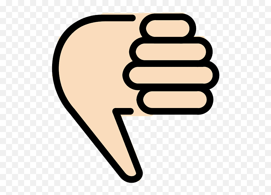 Thumbs Down Emoji Clipart - Simbolo Dedo Abajo Emoji,Thumbs Down Emoji