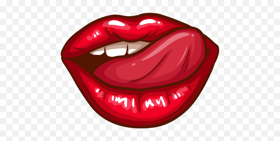 Download Png Lips Png U0026 Gif Base - Cartoon Lips Emoji,Lip Biting Emoji  - free transparent emoji 