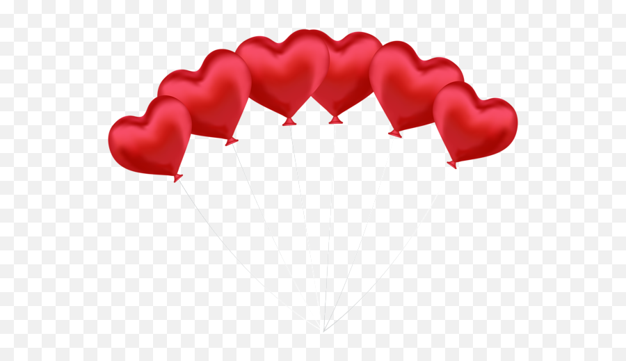 Heart Balloons Transparent Png Clip Art - Heart Balloon No Background Emoji,Red Balloon Emoji