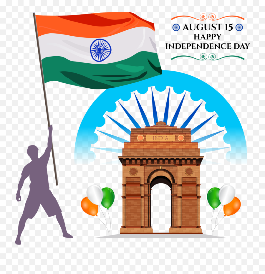 Happy Independence Day Republic Day - India Gate Emoji,Independence Day Emoji
