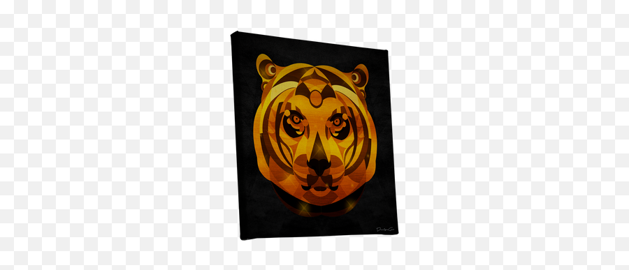 Designgeo Art Dorado Canvas Art Canvas Prints Luxury - Siberian Tiger Emoji,Contemplative Emoji