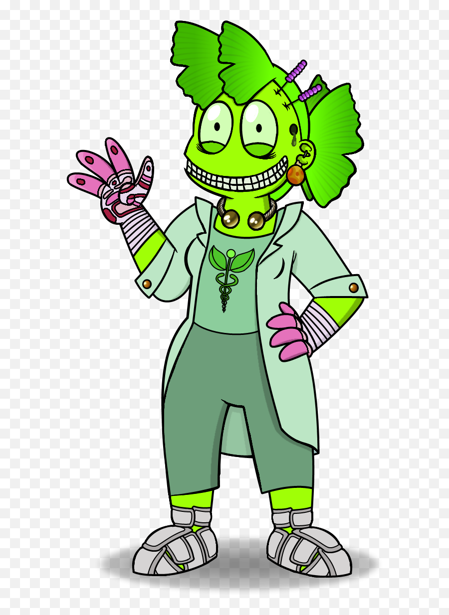 Doctor Fern - Awful Hospital Dr Phage Emoji,Caduceus Emoji