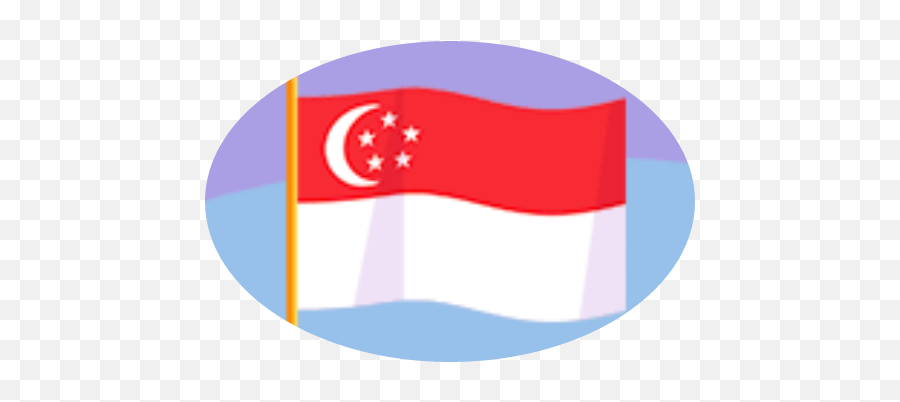 Singapore - Circle Emoji,Singapore Flag Emoji