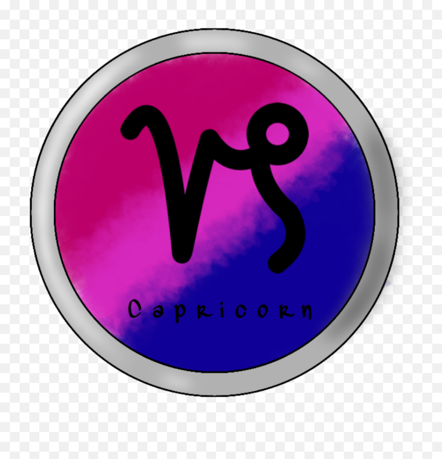 Capricorn Bisexual Zodiacsymbols - Circle Emoji,Capricorn Emoji