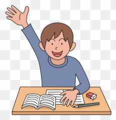Raised Hand Student - Raise Hand Clipart Emoji,Raise Hand Emoji