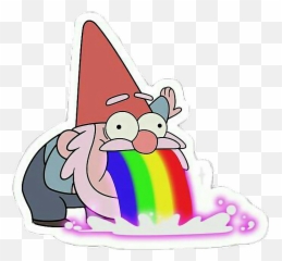 Rainbows Rainbow Elf Elves Dwarf Magic - Stickers De Gravity Falls Emoji,Dwarf Emoji