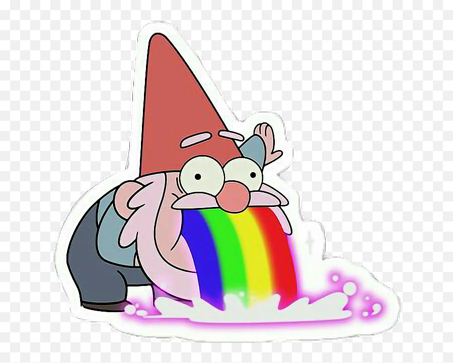 Rainbows Rainbow Elf Elves Dwarf Magic - Stickers De Gravity Falls Emoji,Dwarf Emoji
