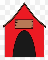 Dog House Sign Clipart - Red Dog House Clipart Emoji,Dog House Emoji