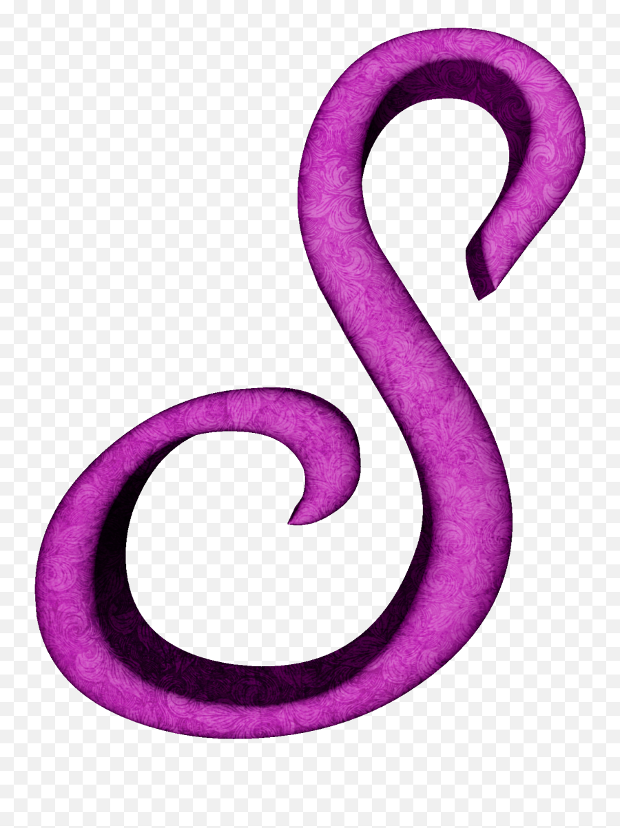 Alfabeto Estampado De Hojas En Fucsia - Cursive Purple Letters Emoji,Cursive Emoji