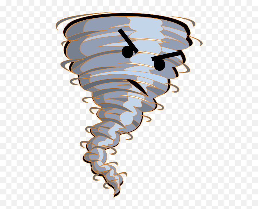 Scary Tornado Png Clipart - Transparent Background Tornado Clipart Emoji,Tornado Emoticon