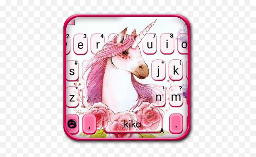 Cute Watercolor Unicorn Keyboard Theme - Apps On Google Play Unicorn Cartoon Wallpaper Hd Iphone Emoji,Unicorn Emoji Keyboard