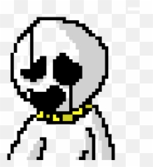 Sorry To Invade Ur Canvas Derp But U Look Like Gaster So I - Pixel Art Emoji,Derp Emoticon