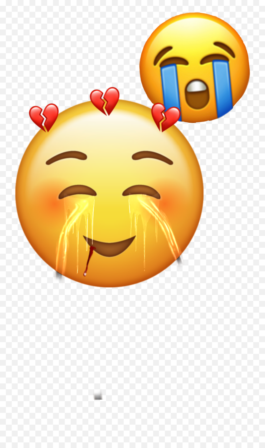 The Newest Sad Mood Stickers On Picsart - Smiley Emoji,Moody Emoji